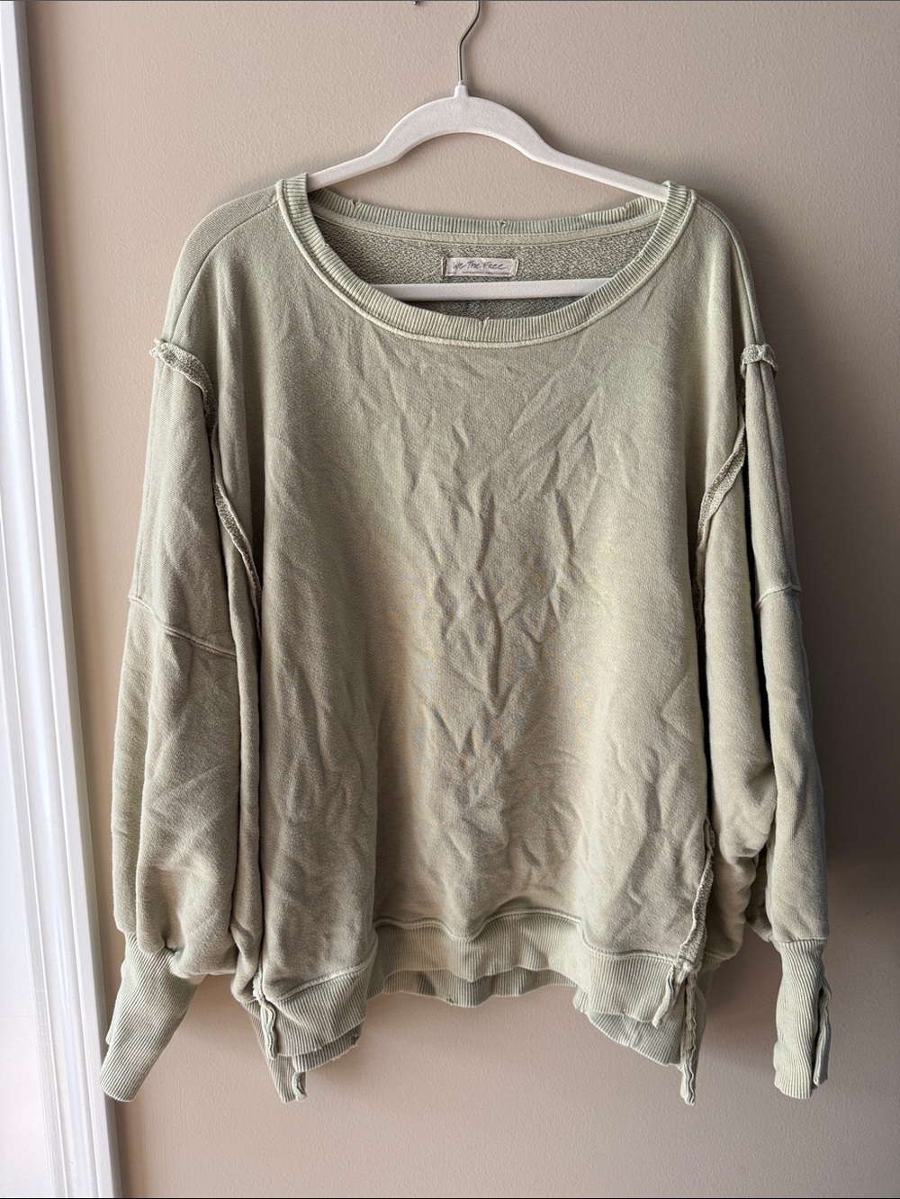 We The Free Camden Light Sage Pullover